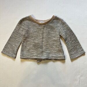 Splendid Kids Sparkly‎ Silver and Pink Long Sleeve Shirt Size 4